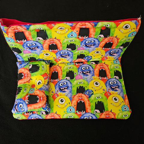 Day Bed Cover + Pillow Cotton (Monsters)