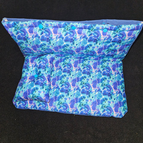 Day Bed Cover + Pillow Cotton (Blue Blotch)