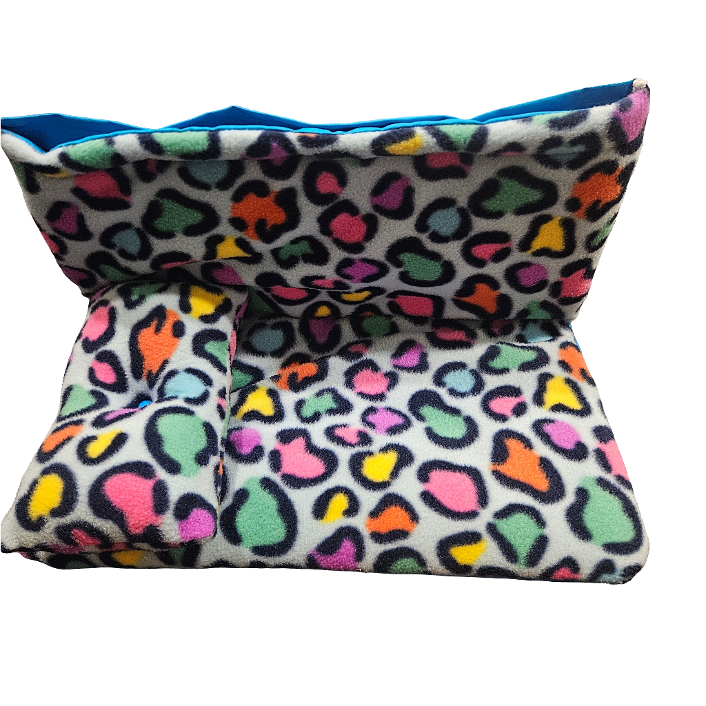 Day Bed Cover + Pillow Fleece (Leopard)