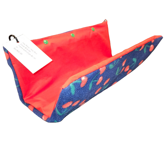 Hay Rack / Hay Bed Cover Fleece/Cotton (Cherries)