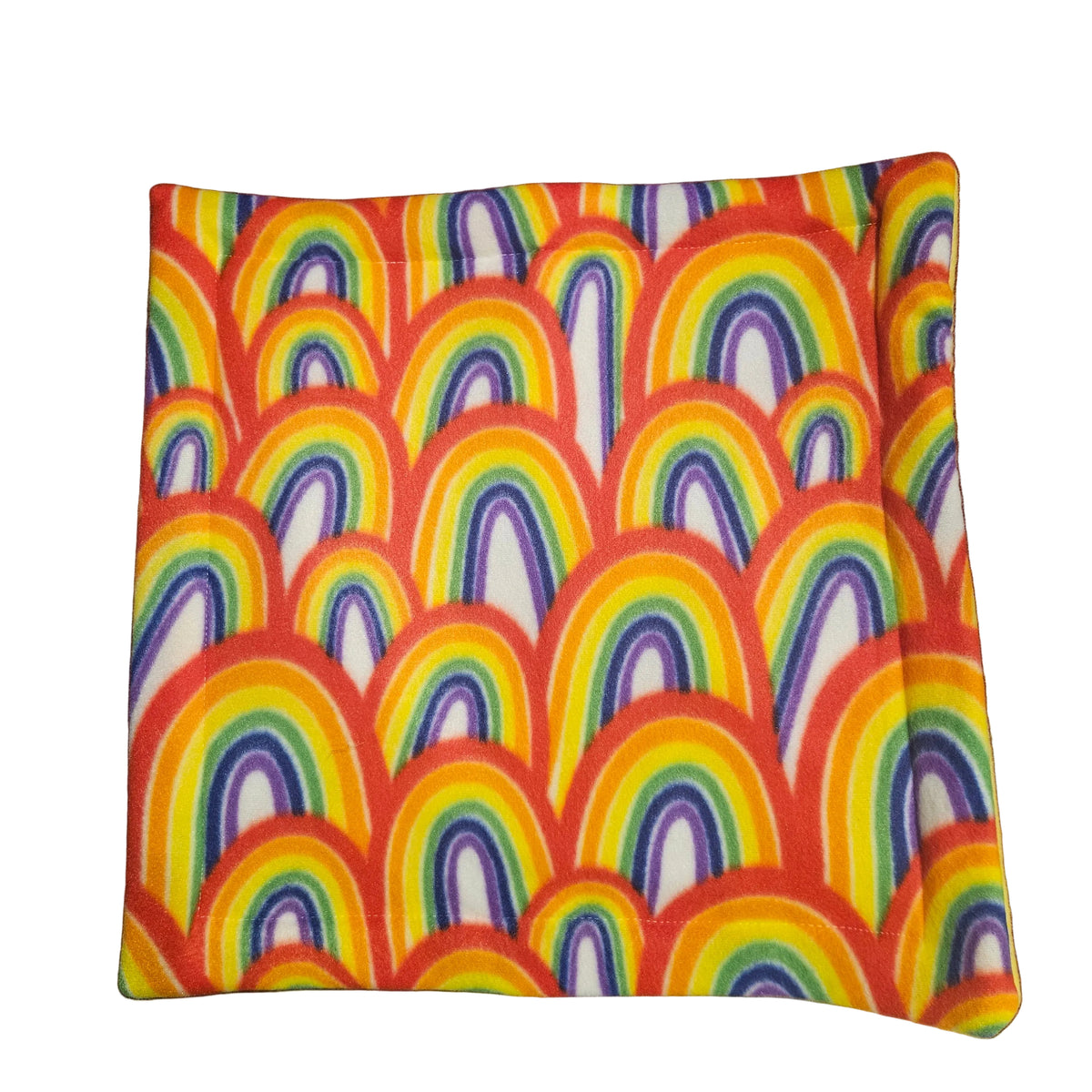 Lap Mat - Polar Fleece (Rainbows)